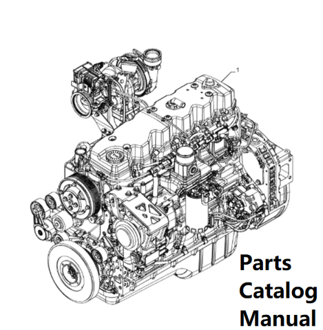 Parts Catalog Manual - New Holland B004 Engine F4HFE6139 PN/5802239125-134KW - PDF Book (Delivery)