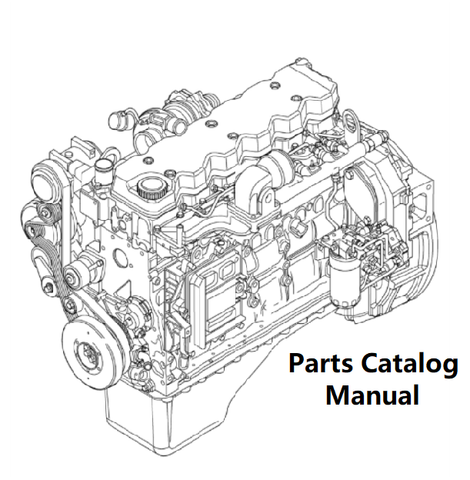 Parts Catalog Manual - New Holland B004 Engine F4HFE613G 5801862194-47587184 TIER4B  - PDF Book (Delivery) 