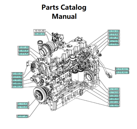 Download Parts Catalog Manual - New Holland B006 Engine F4DFE613N 5801746072-47546440-TIER 4B - PDF File 