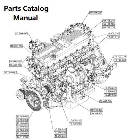 Parts Catalog Manual - New Holland B020 Engine F3HFE613A PN/5802393929 - PDF File Download
