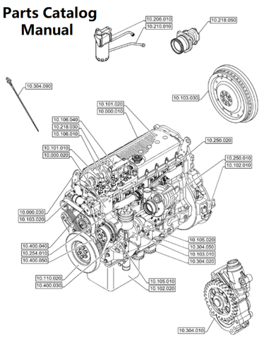 Parts Catalog Manual - New Holland B025 Engine F3HFE613B PN/5802555737 - PDF File Download