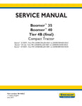 New Holland Boomer 35, Boomer 40 Tractor Service Repair Manual 48144022 - Manual labs