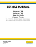 New Holland Boomer 35, Boomer 40 Tractor Service Repair Manual 48144022 - Manual labs