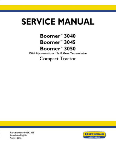 New Holland Boomer™ 3040, Boomer™ 3045, Boomer™ 3050 Tractor Service Repair Manual 84242309 - Manual labs