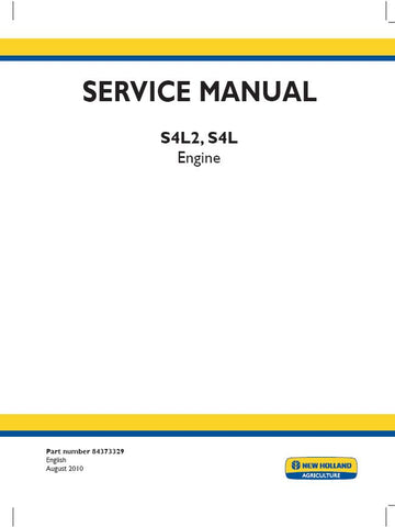New Holland Boomer™ 30, Boomer™ 35 Tractor Engine Service Repair Manual 84373329 - Manual labs