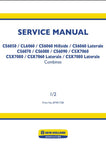 New Holland CL6050, CL6060, CS6060, CS6070, CS6080, CS6090, CSX7060 Combine Service Repair Manual 87541663A1
