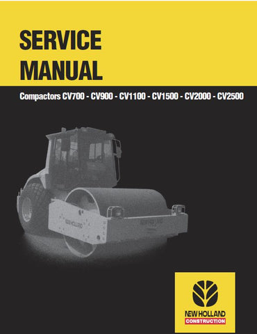 New Holland Compactors CV1100, CV1500 Service Repair Manual 6045613100 - Manual labs