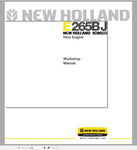 New Holland Crawler Excavators E265BJ Hino Service Repair Manual 84176535 - Manual labs