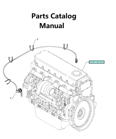New Holland D001 Engine Parts Catalog Manual F3BFA613D 5801720490-47382308 - PDF File