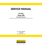 New Holland D125C Stage IIIB Crawler Dozer Service Repair Manual 47907874 - Manual labs