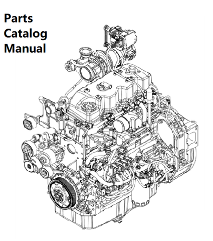Parts Catalog Manual - New Holland E001 Engine F4HFE413A 5801451663-84371229 - PDF Book (Delivery)