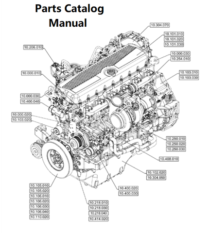 New Holland E004 Engine Parts Catalog Manual F3DFA613A PN/5802280492 - PDF File