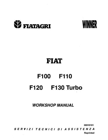 New Holland F100, F110, F120, F130 Tractor Service Repair Manual 06910101 - Manual labs