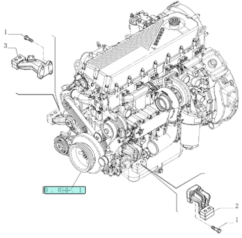 Download PDF For New Holland F2CE9684C E015-Engine -504334624-87486953 - Parts Catalog Manual (3/06-12/11)