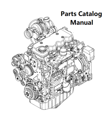 Parts Catalog Manual - New Holland J100 Engine F4HE0484G 504218693-87584965 -  PDF Book (Delivery)