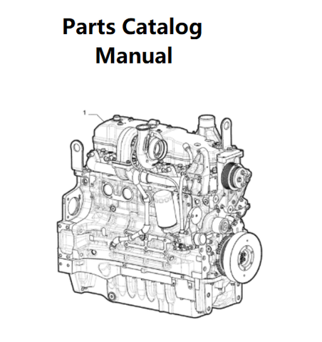Download Parts Catalog Manual - New Holland J101 Engine F4DE9684T 5801493060-47773218 - PDF File 