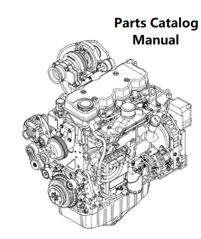 Parts Catalog Manual - New Holland J102 Engine F4HE0484G 504243740-84473214 - PDF Book (Delivery)