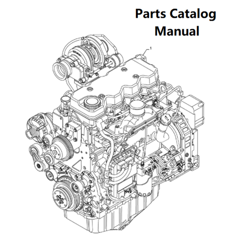 Parts Catalog Manual - New Holland J102 Engine F4HE9484C 504203230-84473215 - PDF Book (Delivery)