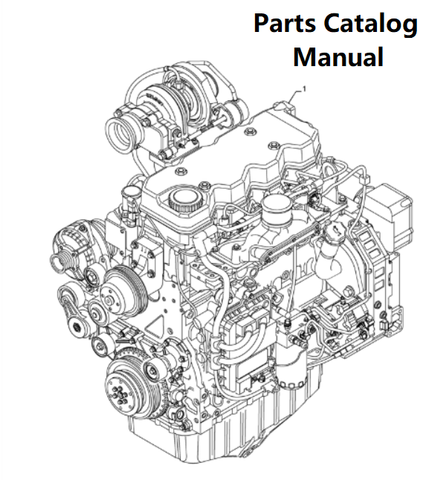 Parts Catalog Manual - New Holland J103 Engine F4HE9484C 504203232-84473212 - PDF Book (Delivery)