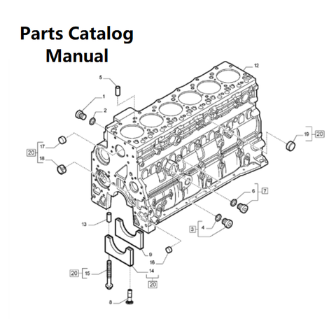 Download Parts Catalog Manual - New Holland J104 Engine F4HE96872 5802191079-47849160-Tier3 - PDF File 