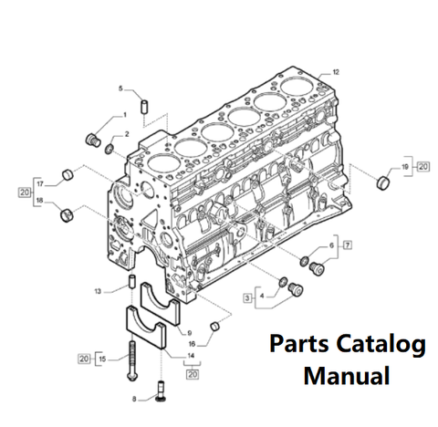 Download Parts Catalog Manual - New Holland J106 Engine F4HE9687T 5802211184-47882912- TIER3 - PDF File