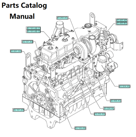 Download Parts Catalog Manual - New Holland J112 Engine F4DE9684L 5801940653-47741955 - PDF File