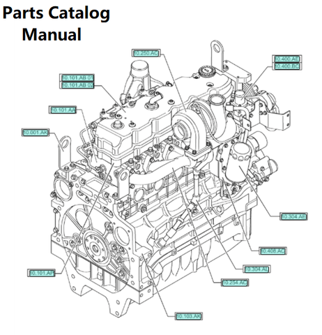 Download Parts Catalog Manual - New Holland J113 Engine F4DE9684L 5801951847-47741214 - PDF File 