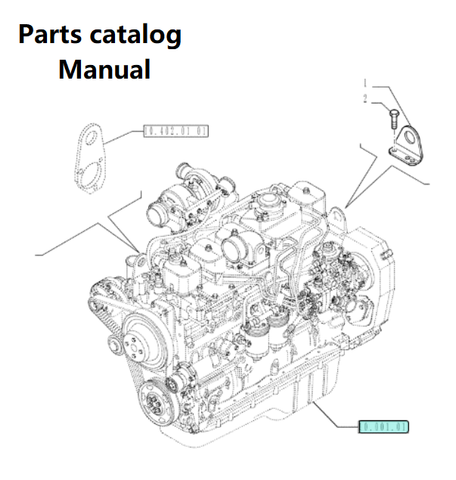Download Parts Catalog Manual - New Holland J603 Engine F4GE9684R 504369116-84190728 - PDF File 