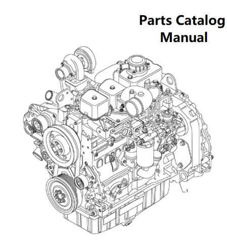 Parts Catalog Manual - New Holland J611 Engine F4GE9484C PN/5802277562-72KW -  PDF Book (Delivery) 