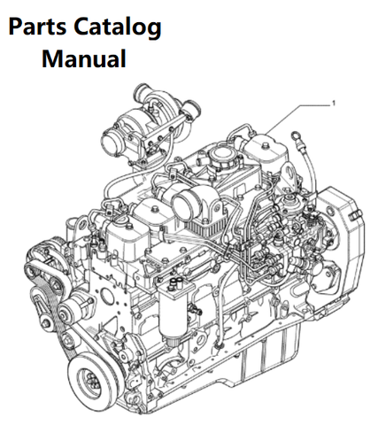 Download Parts Catalog Manual - New Holland J612 Engine F4GE9684R PN/5802323631-125KW - PDF File