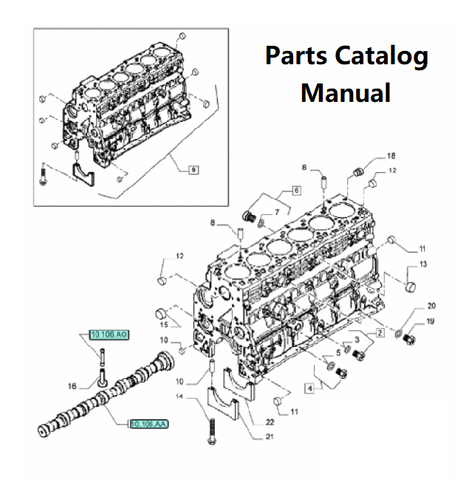 Download Parts Catalog Manual - New Holland J615 Engine F4GE9684E 5801763602-47613194 - PDF File