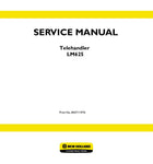 New Holland LM625 Telehandler Service Repair Manual 84571197A - Manual labs