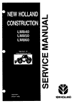 New Holland LM840, LM850, LM860 Telehandler Service Repair Manual 86729094 - Manual labs