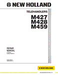 New Holland M427, M428, M459 Telehandler Service Repair Manual 87755802NA - Manual labs