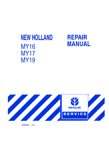 New Holland MY16, MY17, MY19 Tractor Service Repair Manual 87045362 - Manual labs