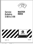 New Holland Master Index Service Bulletins 3-88, 3-98 Service Repair Manual 40991792 - Manual labs