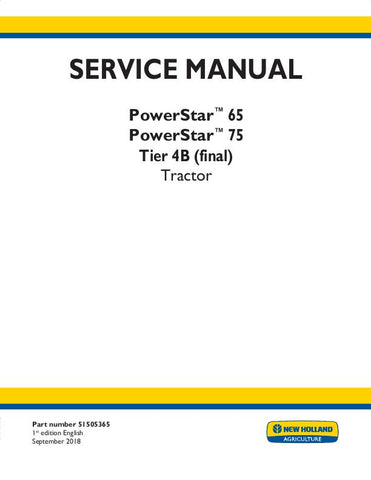New Holland T3.60F, T3.70F, T3.80F Tractor Service Repair Manual 51517507 - Manual labs