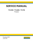 New Holland T4.55S, T4.65S, T4.75S Tractor Service Repair Manual 51489991 - Manual labs