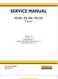 New Holland T5.95, T5.115 Service Repair Manual 47505944 - Manual labs