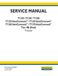 New Holland T7.230, T7.230 AutoCommand™, T7.245, T7.245 AutoCommand™, T7.260, T7.260 AutoCommand™, T7.270 AutoCommand™ Tractor Service Repair Manual 47936455 - Manual labs