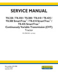 New Holland T8.320, T8.350, T8.380, T8.380 SmartTrax™, T8.410, T8.410 SmartTrax™, T8.435, T8.435 SmartTrax™ Tractor Service Repair Manual 47917990 - Manual labs