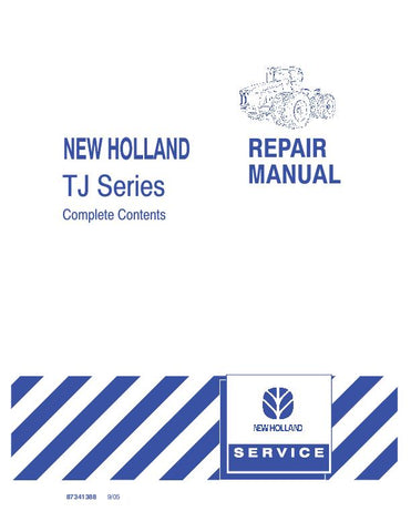 New Holland TJ275, TJ325, TJ375, TJ425, TJ450, TJ500 Tractor Service Repair Manual 87542227 - Manual labs