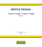 New Holland TT3840, TT3840F, TT3880F, TT4030 Tractor Service Repair Manual 47921938 - Manual labs