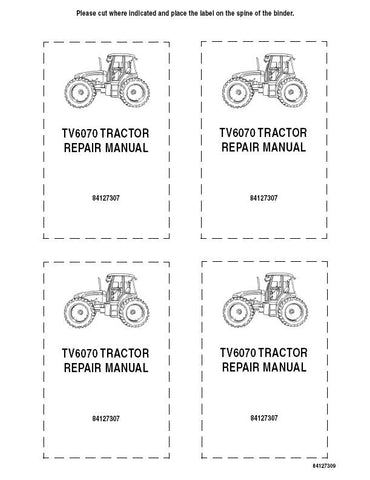 New Holland TV6070 Tractor Tractor Service Repair Manual 84127307 - Manual labs