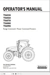 New Holland Tractor T6030, T6050, T6070, T6080, T6090 Range Power Command Product Service Repair Manual 884590566 - Manual labs