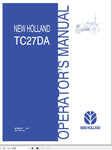 New Holland Tractor TC27D Operator’s Manual 87304222 - Manual labs