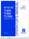 New Holland Tractor TL80A, TL90A, TL100A Operator’s Manual 87557826 - Manual labs