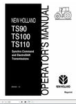 New Holland Tractor TS90, TS100, TS110 Operator’s Manual 86562959 - Manual labs