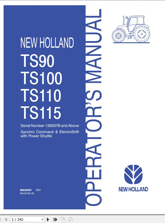 New Holland 1411, 1412 Disc Mower-conditioner Service Repair Manual ...