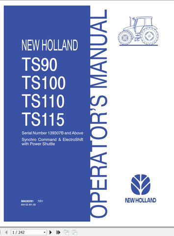 New Holland 1411, 1412 Disc Mower-conditioner Service Repair Manual 86630282 - Manual labs
